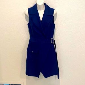 Blue Business Vest Dress